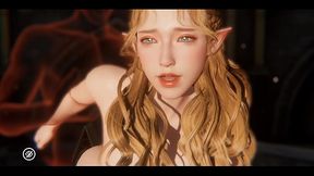 Uncensored hentai / 3D | Eileen pussy is fucked fast and hard in doggy | Elf | Rise of Eros