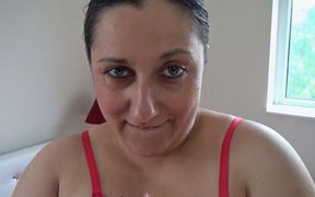 Short Chubster Kimberley Scott Jerks, Sucks and Fucks a Cock