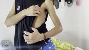 Young Colombian with a Huge Cock Cums Until He Explodes with Pleasure