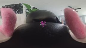 Cuddle time with Step-Mom Vicky's fuzzy pink socks- VR 360 4k