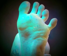 Glitter Oiled Soles Worship - JOI