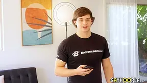 Dillon James Shows Off Thick Curves Strokes That Hard Cock – GayHoopla