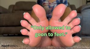 Only Allowed to Goon to Feet - Foot humiliation JOI by Ivy