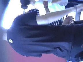 Candid teen cheerleaders dancing in leggings