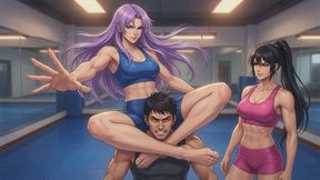 Mixed Wrestling Stories #10: Lavender Thighs Unleashed