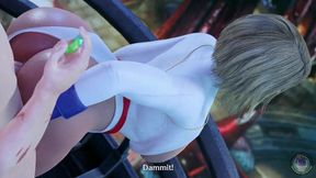 Thick Cartoon Blonde Power Girl Nailed From Behind