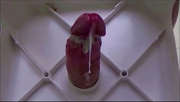 Cherry cock with big head big load in glory hole improvised
