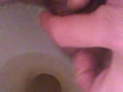 POV Transgirl Naked Urinating on My Toilet