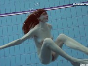 Wet teen Lera in the pool