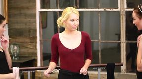 Aaliyah Love lets Ashley Stone and Jenna J Ross stay in the studio late after class, in...