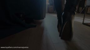 Worshiping my leather boots