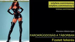 kicking in the camp - Hungarian f3mdom