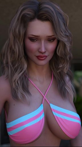 Awam Sophia Real Fuck - Stepmom MILF Sophia’s Bikini Tease Turns Into a Raw Fuck - Affair Caught by Liam