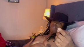 stud masturbating with cowboy hat