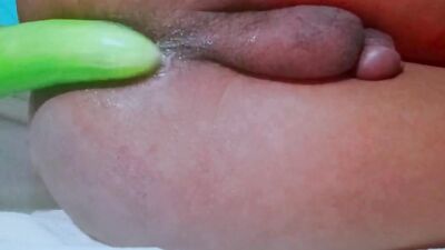 Cucumber tore my ass hole