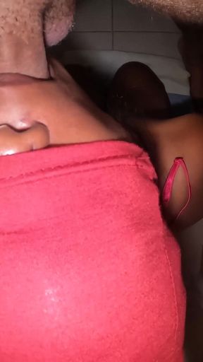 Ebony Mouth Sucks Big White Cock Dry