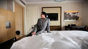 Hotel manager catches unsuspecting Lana hiding under bed