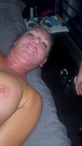 Slut wife gets a facial