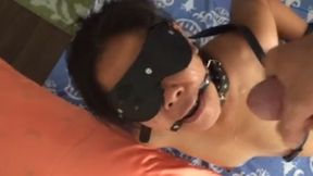 French Asian Student Slave Has Deep Holes and Takes Cum on Face