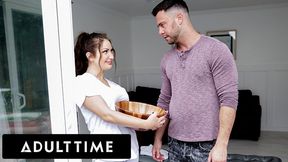 ADULT TIME - Curvy Masseuse Bella Blu Oils Up Her Client&#039;s Cock For HARDCORE NURU MASSAGE!