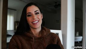 Wonderful looking and smiling Gia DiMarco and her kinky interview