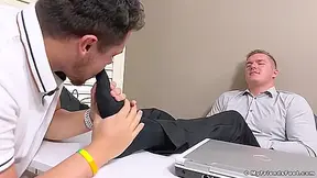 Drew Worshiped In Dress Socks - Drew