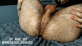 Hairy ass loaded up by my straight bro thick cock.