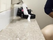 anal Masturbation in a public toilet. Part 1