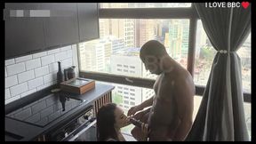 milf puta casada dando para o preto da manutencao - corno espera esposa no quarto enquanto o bbc arromba sua esposa na cozinha