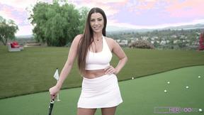 ”Big Boobs Babe Koda Monroe Teases Her Tits Outdoors”