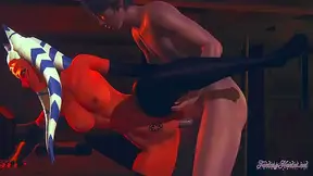Ashoka Tano Sucks Dick & Gets Fucked for Star Wars Hentai Creampie