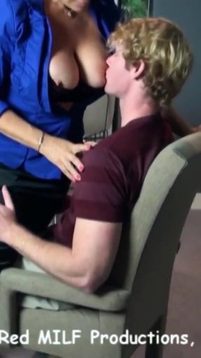 Epic moment from &quot;Twisted MILF Teacher Sucks Young Student&#039;s Big Cock&quot;