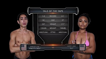 Avery Jane vs David Lee Mixed Wrestling