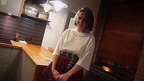 Russian Cleaner Girl Seduced To Clean Naked And Give Bj For Money