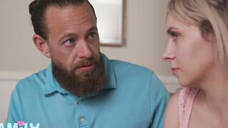 FamilyXXX - Blonde Step Daughter Ava Sinclair Meets Daddy's Fat Dick