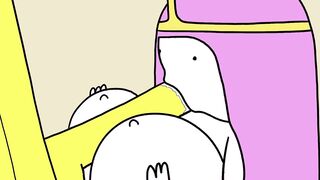 Princess Bubblegum Tit Screwed by Banana Guard