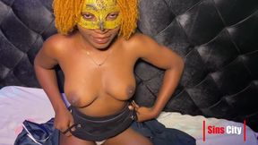 Ebony Blonde's Black Passion in HD Masturbation Heat