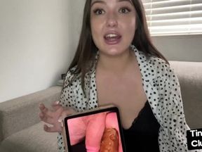 Sensual MILF in lingerie talks about small dicks