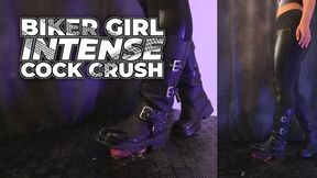 Biker Girl Cock Crushing and Ballbusting in Dirty Boots (45 Double Version) - TamyStarly - Cock Balls Crush Trample, Shoejob, Bootjob, CBT, Ballbusting, Trampling, Stomping