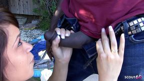 latina teen with big natural saggy tits seduce to first interracial anal sex by big dick boy next door