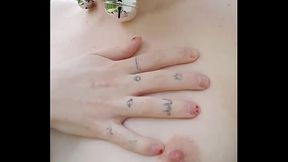 EXHIBITIONISTIC slutty teen Hanna Drowzee masturbating topless IN PUBLIC, in HER OWN NEIGHBORHOOD!