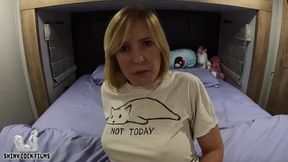 Mutual masturbation with my hot stepaunt