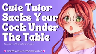 Cute Nerdy Girl Helps You Study With Her Mouth &amp; Throat [College] [Blowjob ASMR] [Submissive Slut]