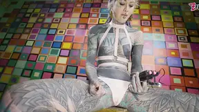 Kink Solo Electro Stimulation in Latex
