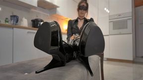 Miriam Wants You To Worship Her Boots - Part 1 - Shiny Black - HD 1920x1080