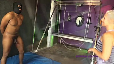 Mistress Boxes and Kicks Slaves Cock and Balls - A Ball Busting Workout