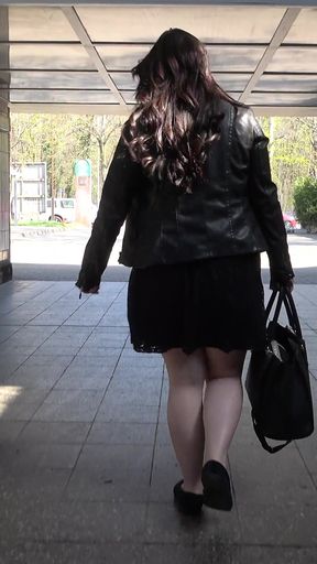 Fat German Slut Loves Pissing in Public