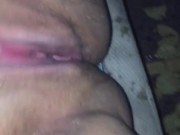 Squirting pregnant pussy while daddy’s at work