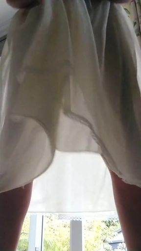 Unforgettable moment from &quot;I just love the feel of sexy soft nylon in the morning&quot;