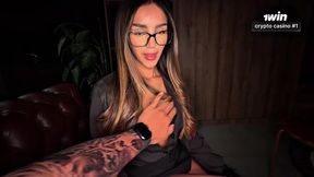 My boss fucks me with his big cock as a requirement for hiring me, he cums in my mouth! Samysun7